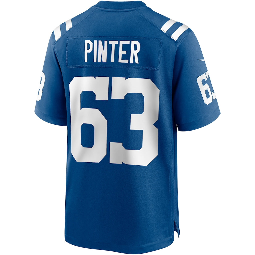 Davalo IN.Colts #63 Danny Pinter Royal Game Jersey