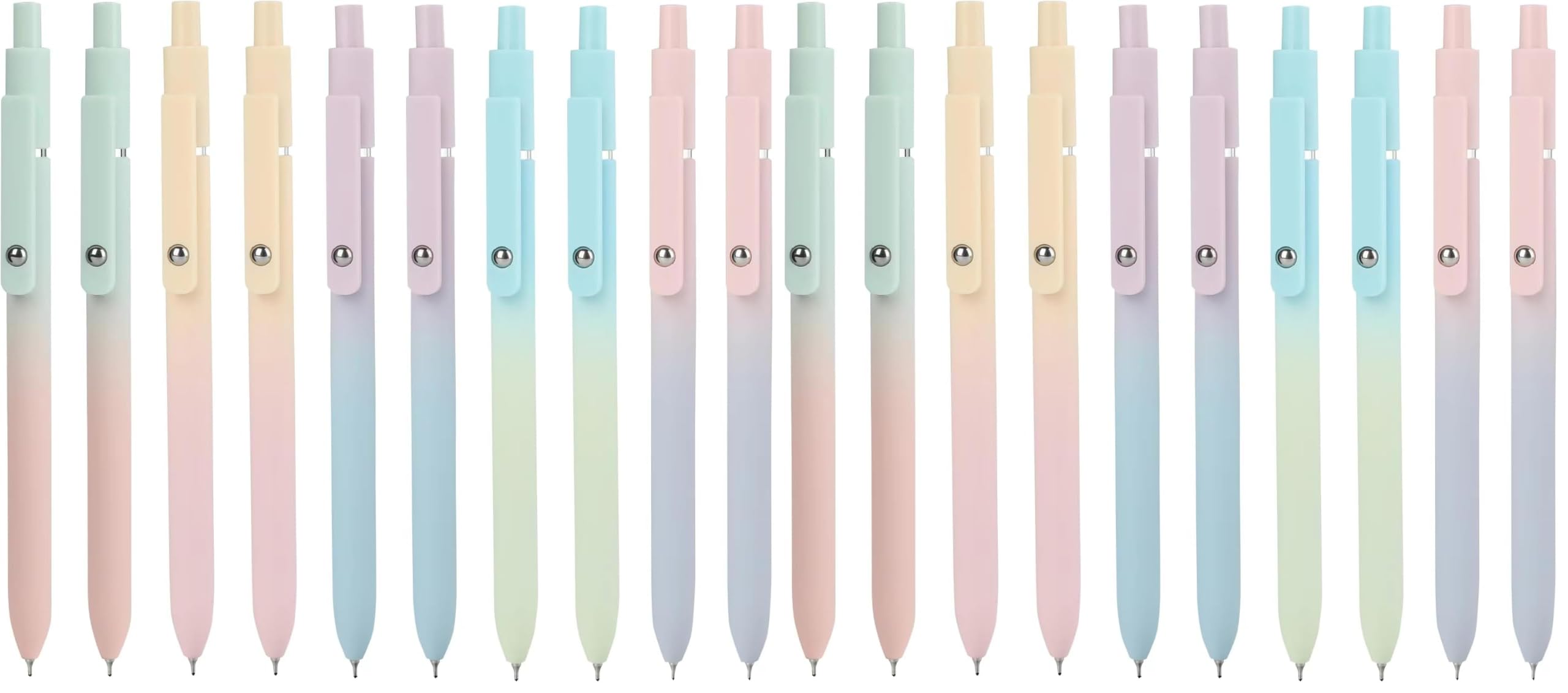 Ddaowanx Gel Pens,6 Pcs 0.5mm Retractable Quick Dry Black Ink Pens | Fine Point Smooth Writing Pens for Nurses,Teachers,Cute Stationery Office&School Supplies,Gifts for Women