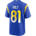 Davalo LA.Rams #81 Torry Holt Royal Game Retired Player Jersey