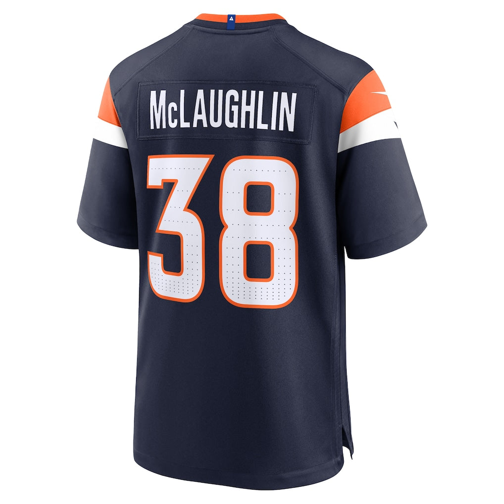 Davalo D.Broncos #38 Jaleel McLaughlin Navy Alternate Game Jersey