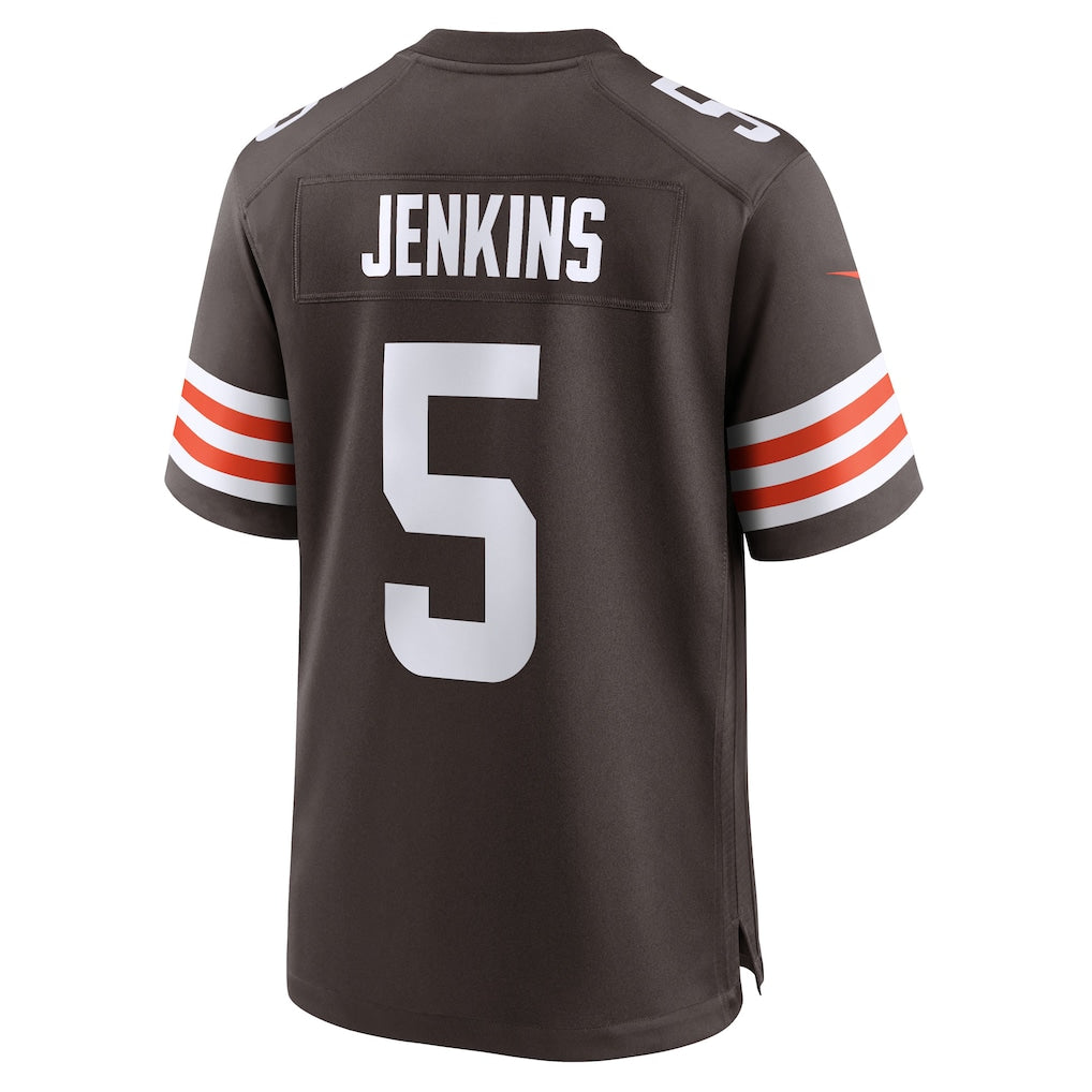 Davalo C.Browns #5 Rayshawn Jenkins Brown Team Game Jersey