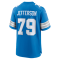 Davalo D.Lions #79 Quinton Jefferson Blue Team Game Jersey