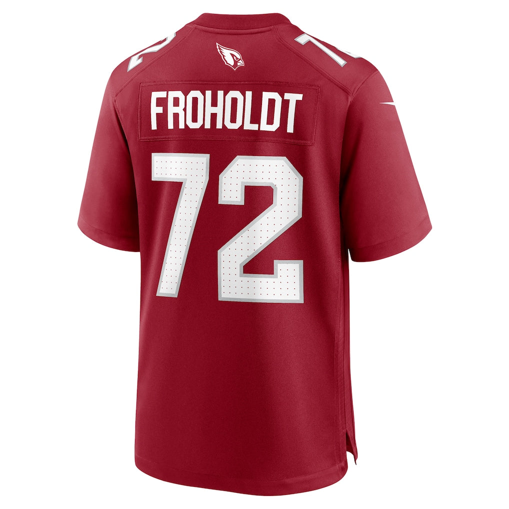 Davalo A.Cardinals #72 Hjalte Froholdt Cardinal Team Game Jersey
