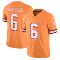 Davalo #6 Baker Mayfield Player TB.Buccaneers Orange Vapor F.U.S.E. Limited Stitched Jerseys