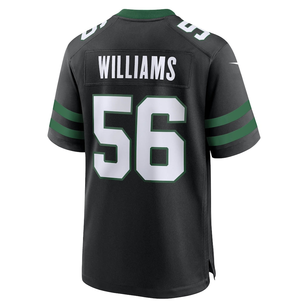 Davalo NY.Jets #56 Quincy Williams Legacy Black Alternate Game Jersey