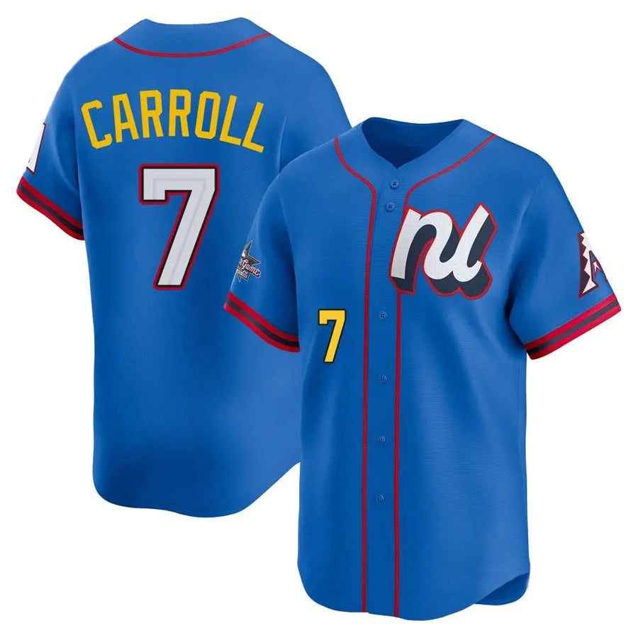 Davalo A.Diamondbacks #7 Corbin Carroll Player Blue All-Star Edition Limited Personalized Stitched Jerseys