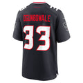 Davalo H.Texans #33 Dare Ogunbowale Navy Team Game Jersey