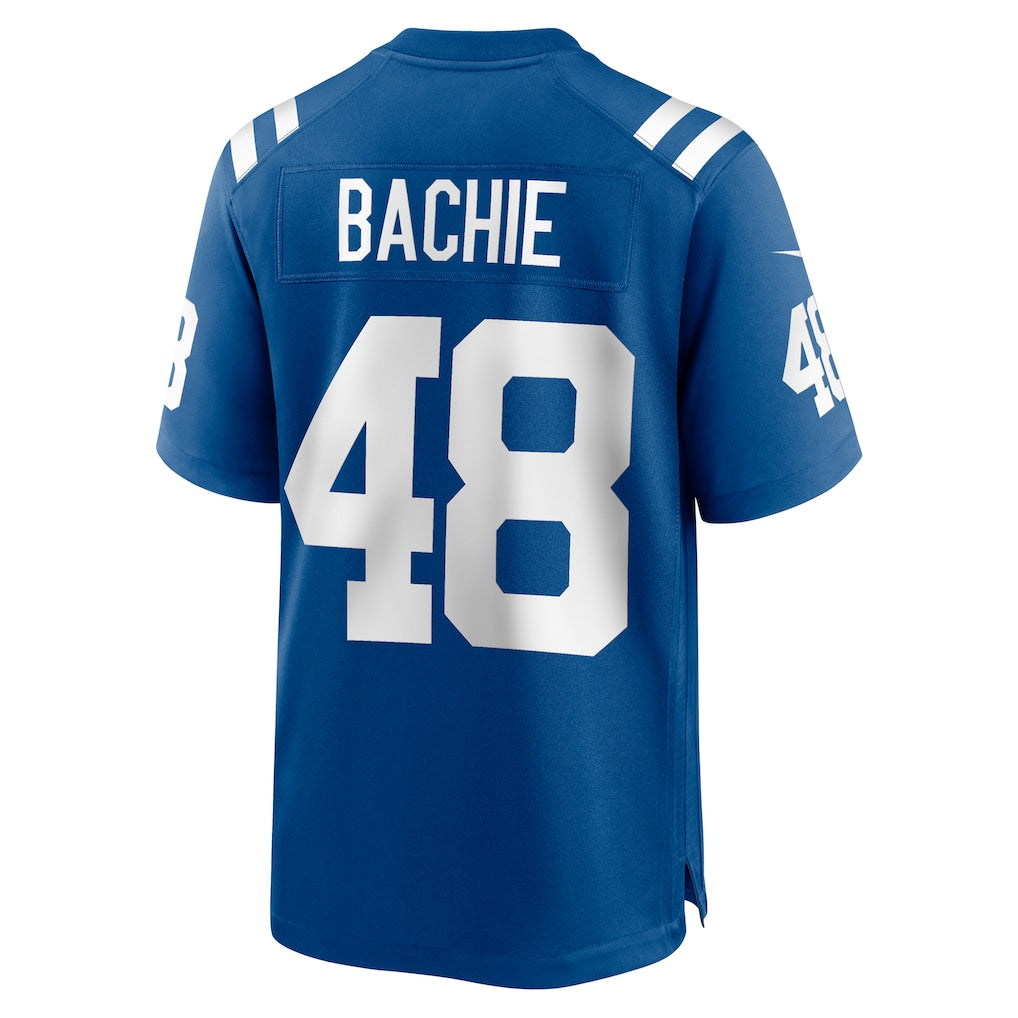 Davalo IN.Colts #48 Joe Bachie Royal Team Game Jersey