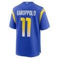 Davalo LA.Rams #11 Jimmy Garoppolo Royal Game Jersey