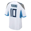 Davalo T.Titans #10 Vince Young White Retired Player Game Jersey