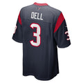 Davalo H.Texans #3 Tank Dell Navy Player Game Jersey