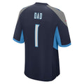 Davalo T.Titans #1 Dad Navy Game Jersey