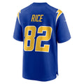 Davalo LA.Chargers #82 Brenden Rice Royal 2nd Alternate Game Player Jersey