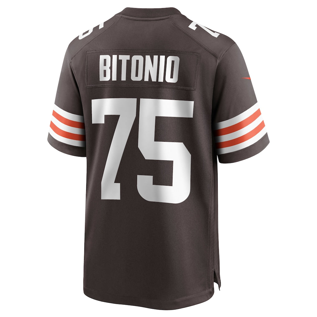 Davalo C.Browns #75 Joel Bitonio Brown Game Jersey