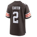 Davalo C.Browns #2 DeAndre Carter Brown Team Game Jersey