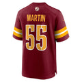 Davalo W.Commanders #55 Jacob Martin Burgundy Team Game Jersey