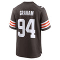 Davalo C.Browns #94 Mason Graham Brown 2025 NFL Draft First Round Pick Game Jersey