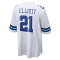 Davalo D.Cowboys #21 Ezekiel Elliott White Alternate Game Jersey