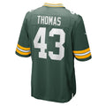 Davalo GB.Packers #43 Kiondre Thomas Green Team Game Jersey