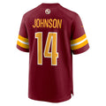 Davalo W.Commanders #14 Josh Johnson Burgundy Team Game Jersey