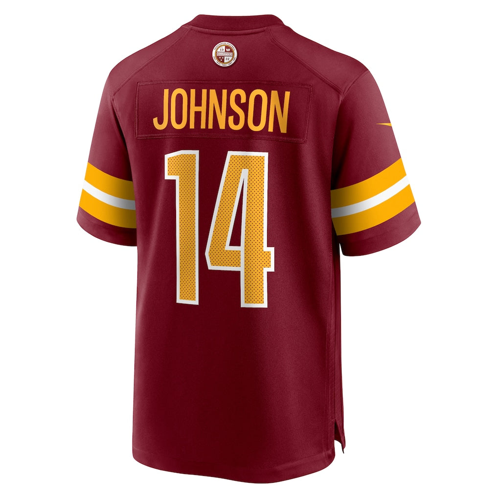Davalo W.Commanders #14 Josh Johnson Burgundy Team Game Jersey