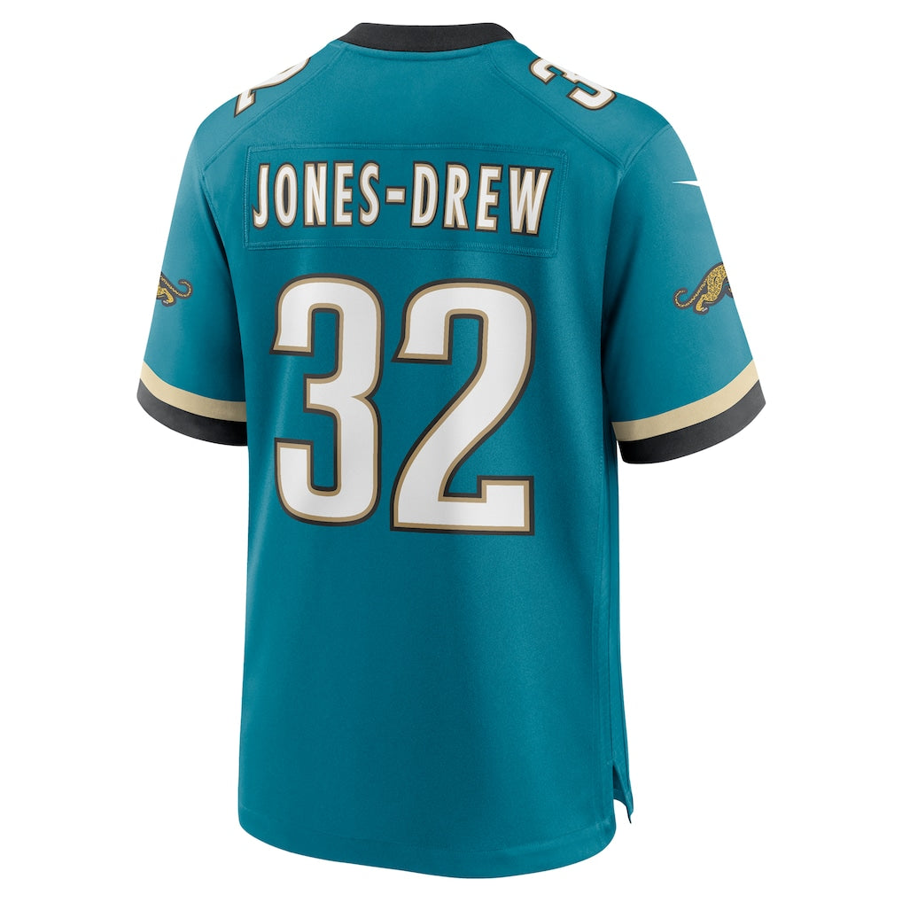 Davalo J.Jaguars #32 Maurice Jones-Drew Teal Retired Player Alternate Game Jersey