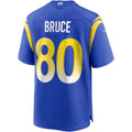 Davalo LA.Rams #80 Isaac Bruce Royal Game Retired Player Jersey