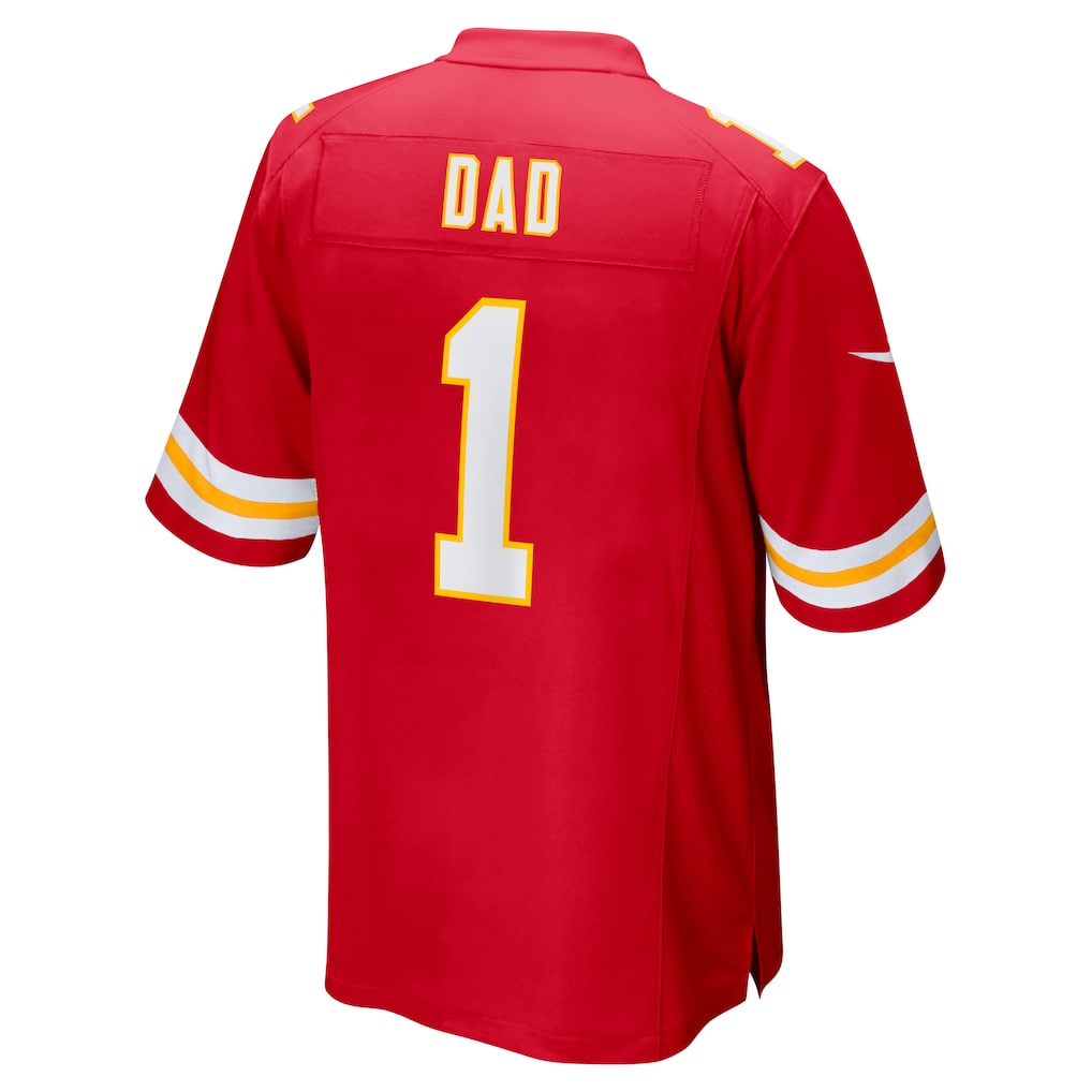 Davalo KC.Chiefs #1 Dad Red Game Jersey