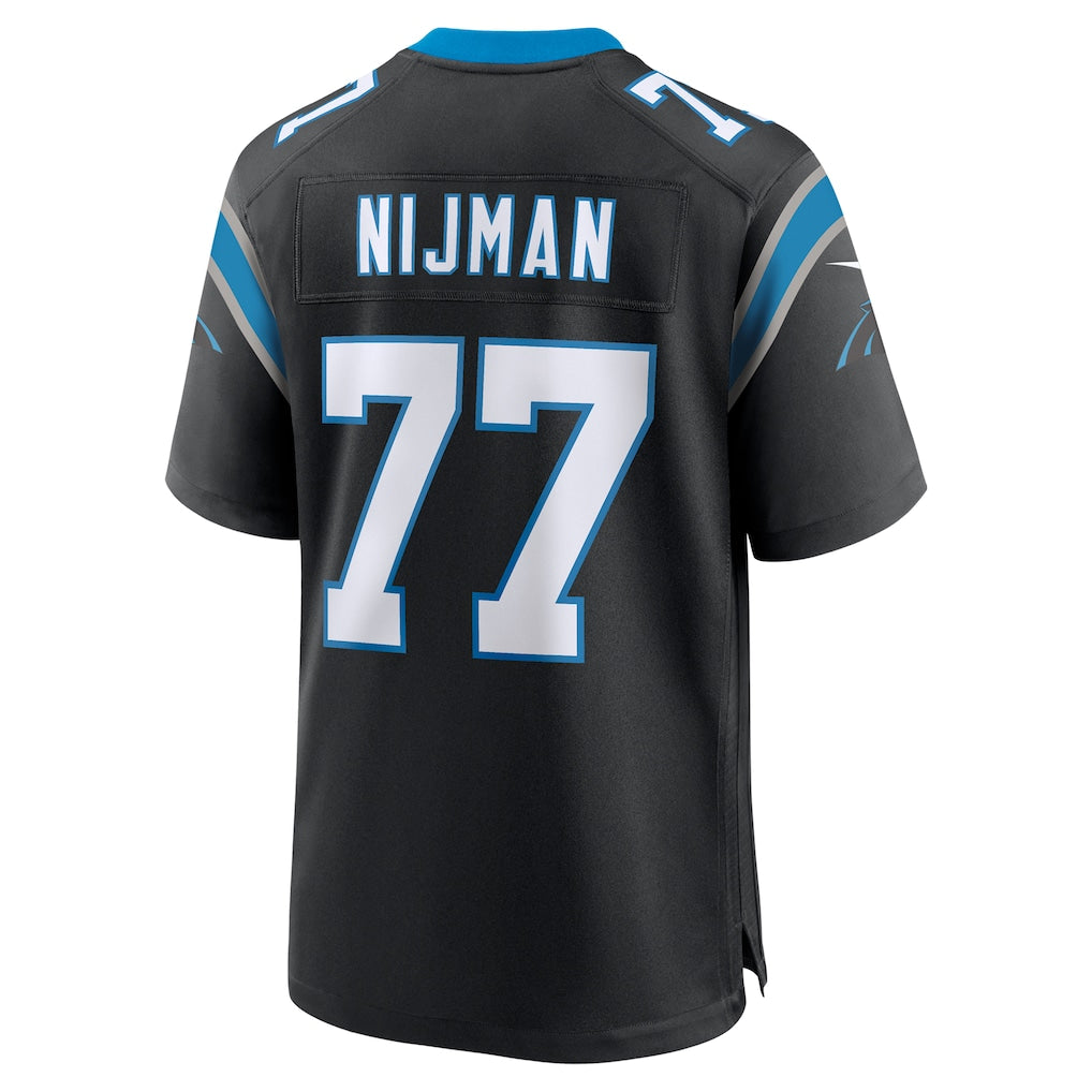 Davalo C.Panthers #77 Yosh Nijman Black Game Jersey