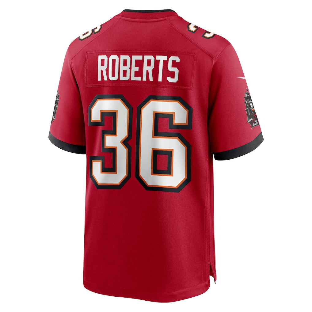 Davalo TB.Buccaneers #36 JJ Roberts Red Team Game Jersey