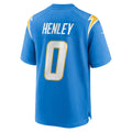 Davalo LA.Chargers #0 Daiyan Henley Powder Blue Team Game Jersey