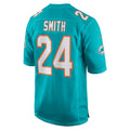 Davalo M.Dolphins #24 Cam Smith Aqua Game Jersey