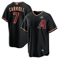 Davalo A.Diamondbacks #7 Corbin Carroll Player Black World Series Replica Personalized Stitched Jerseys