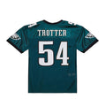 Davalo P.Eagles #54 Jeremiah Trotter Jr. Mitchell & Ness Green 2000 Legacy Throwback Replica Jersey