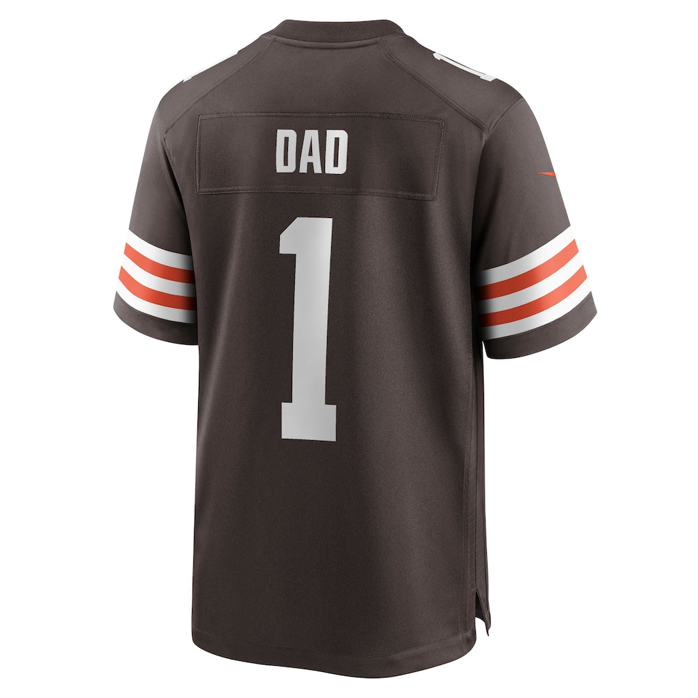 Davalo C.Browns #1 Dad Brown Game Jersey