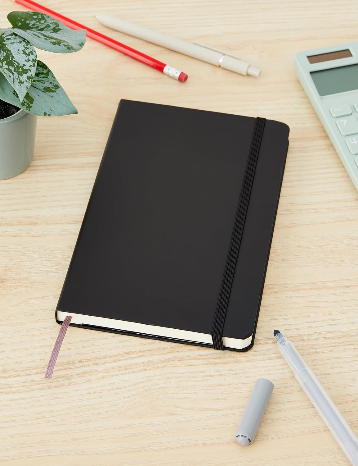Moleskine Classic Notebook, Large, Ruled, Black, Hard Cover (5 x 8.25) | Large 5" x 8.25" notebook with 240 ruled pages for journaling, note-taking, planning, and everyday writing.