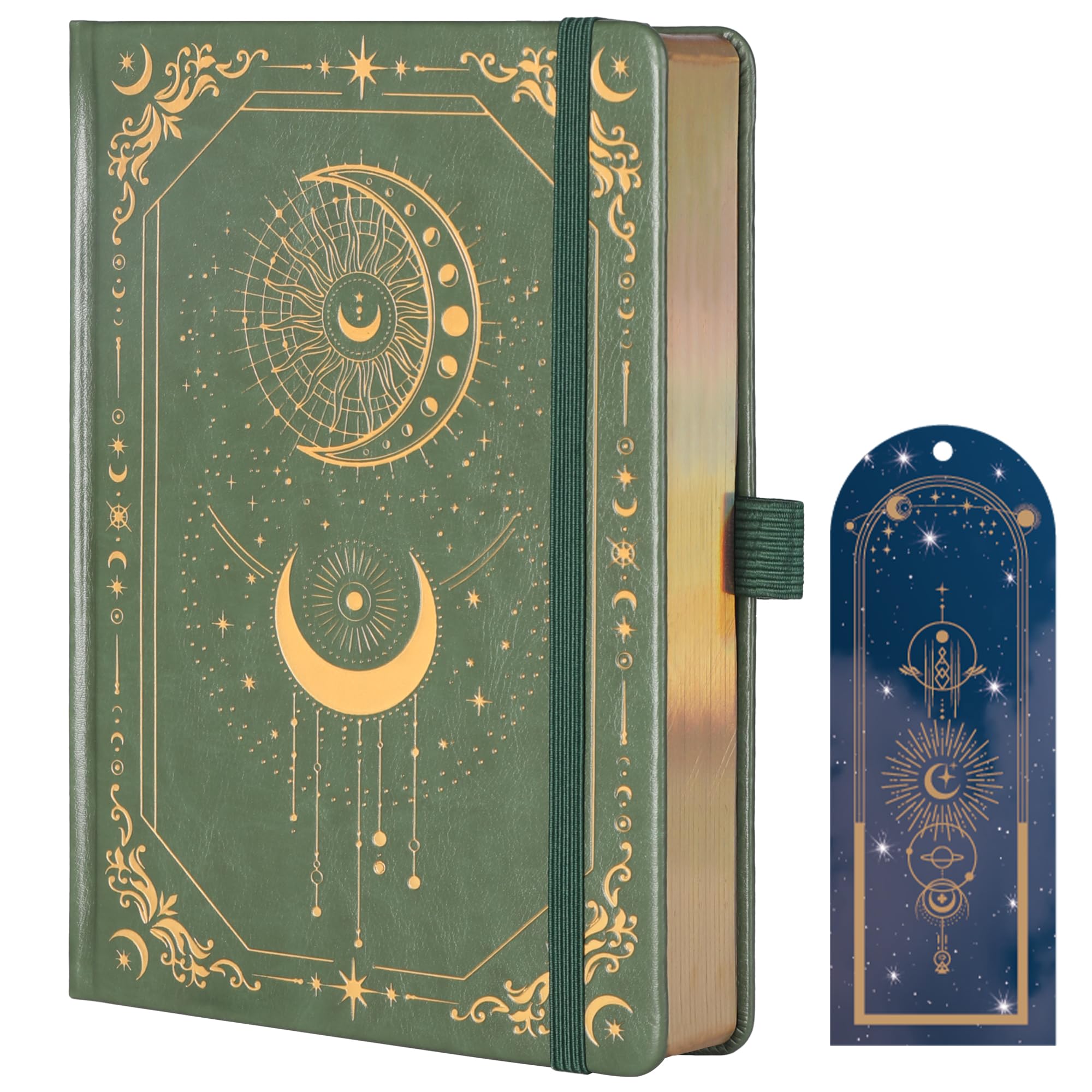 TIEFOSSI Line Journal Notebook for Women Men, 316 Pages,8.3x5.8 IN | Hardcover A5 College Ruled Notebook for Writing,Vintage Diary with Bookmark, for Work School, Note Taking