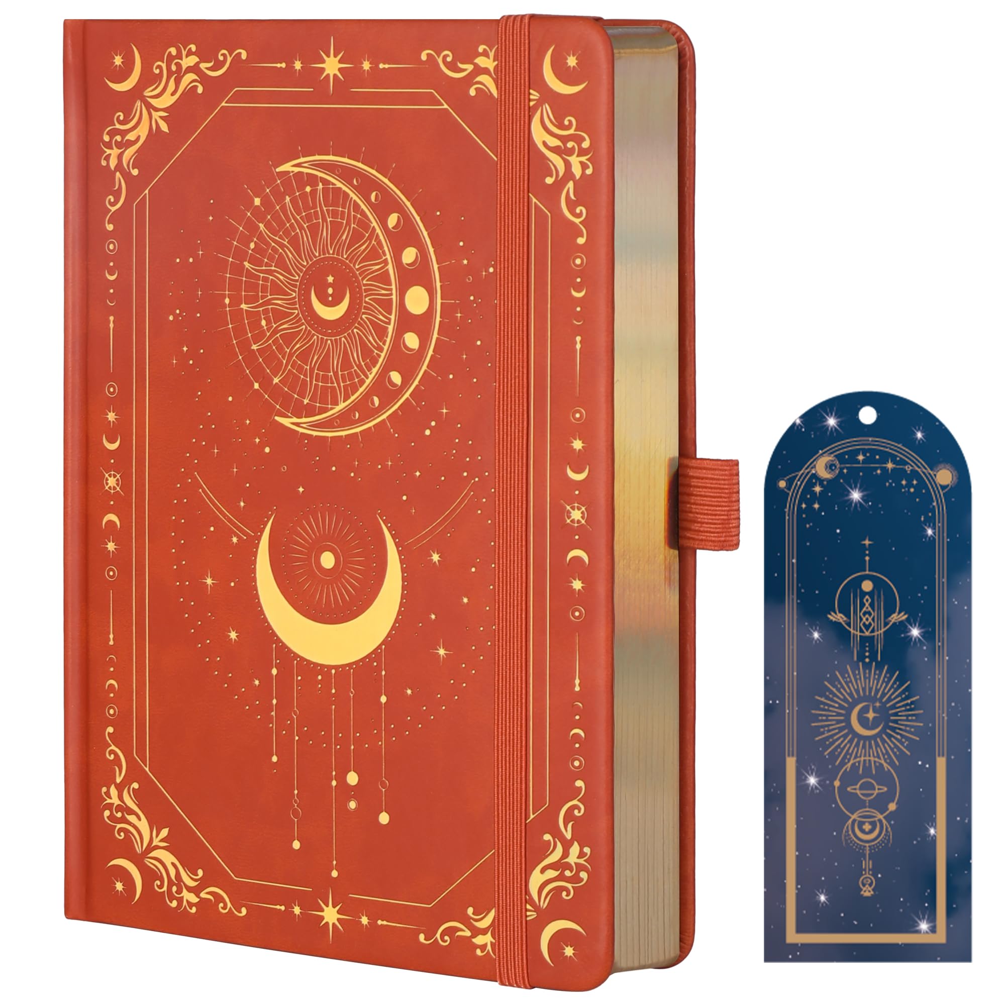 TIEFOSSI Line Journal Notebook for Women Men, 316 Pages,8.3x5.8 IN | Hardcover A5 College Ruled Notebook for Writing,Vintage Diary with Bookmark, for Work School, Note Taking
