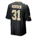Davalo NO.Saints #31 Jordan Howden Black Team Game Jersey