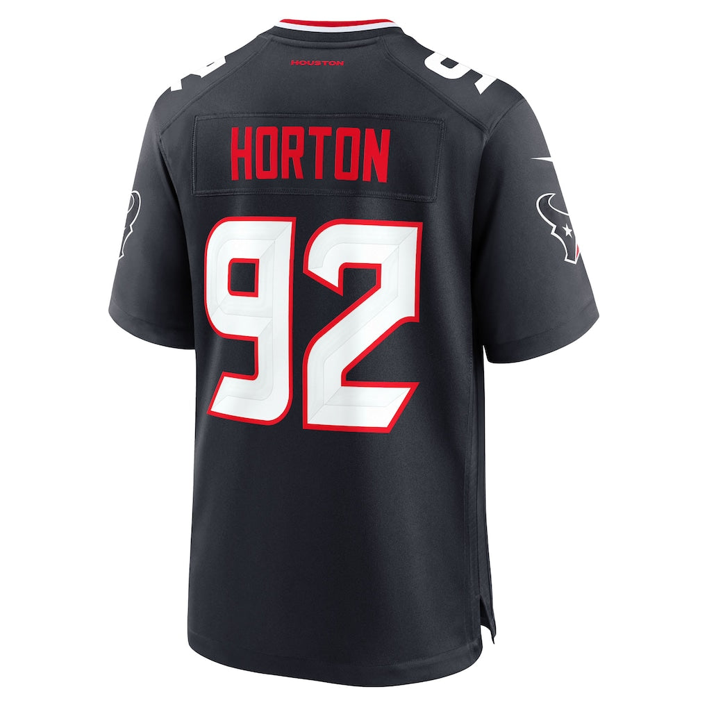 Davalo H.Texans #92 Dylan Horton Navy Team Game Jersey
