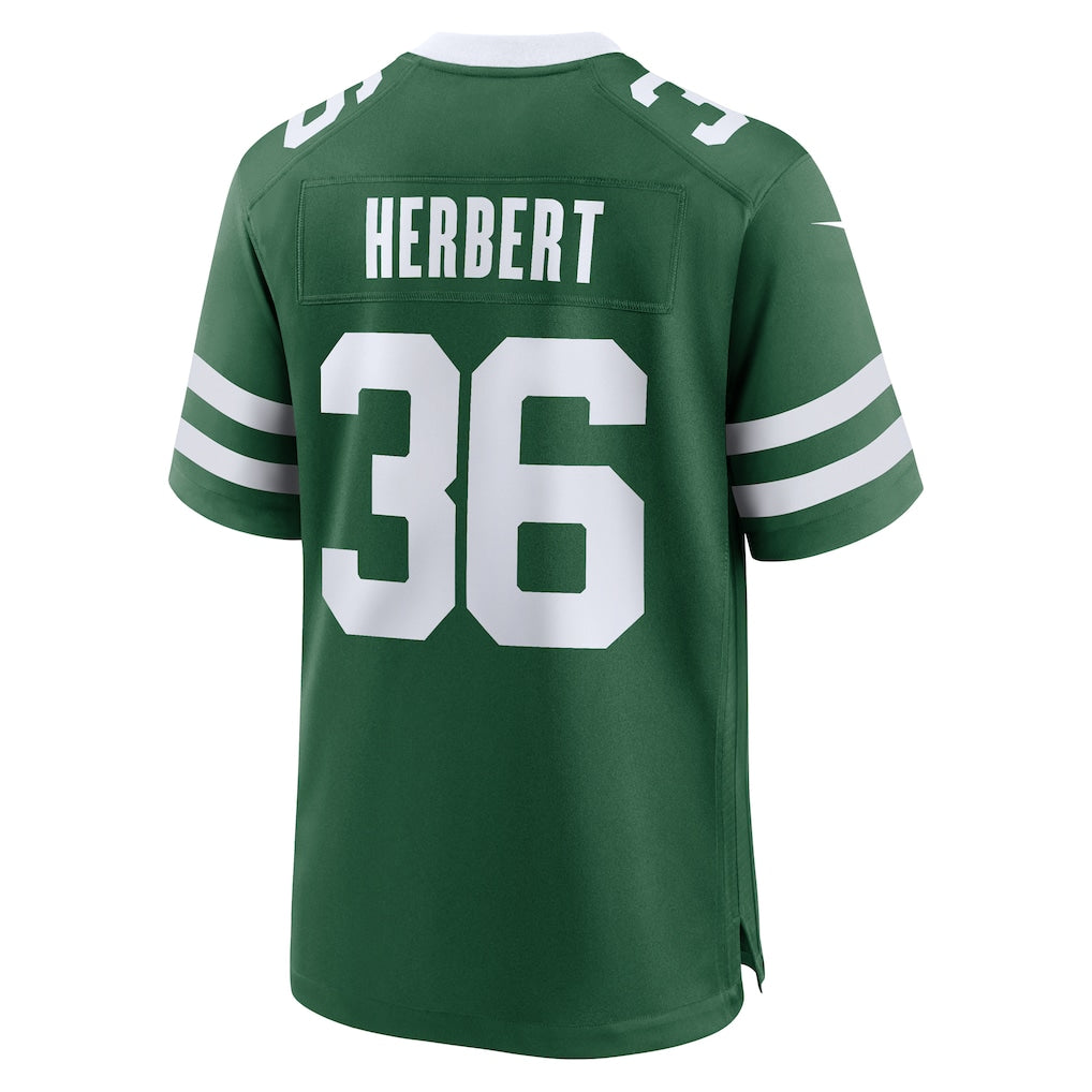 Davalo NY.Jets #36 Khalil Herbert Legacy Green Team Game Jersey