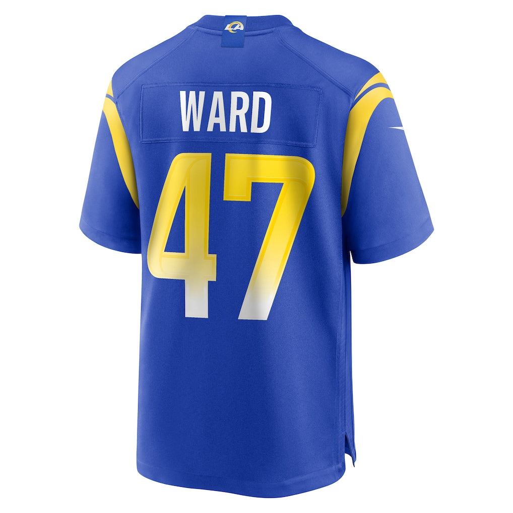 Davalo LA.Rams #47 Alex Ward Royal Home Game Jersey