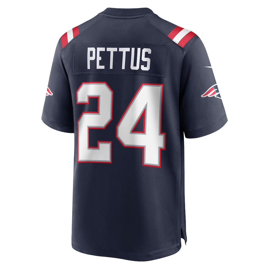 Davalo NE.Patriots #24 Dell Pettus Navy Game Retired Player Jersey
