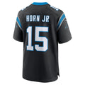 Davalo C.Panthers #15 Jimmy Horn Jr Black Team Game Jersey