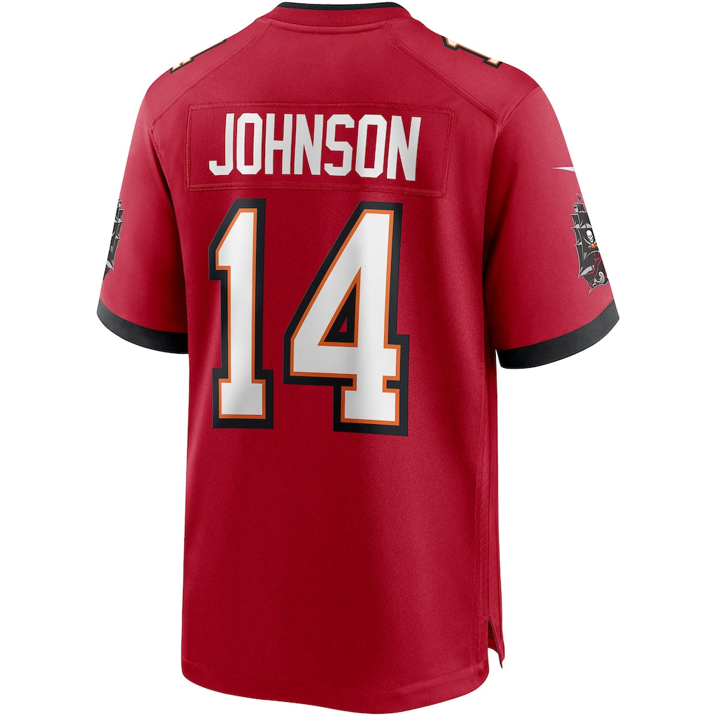 Davalo TB.Buccaneers #14 Brad Johnson Red Game Retired Player Jersey