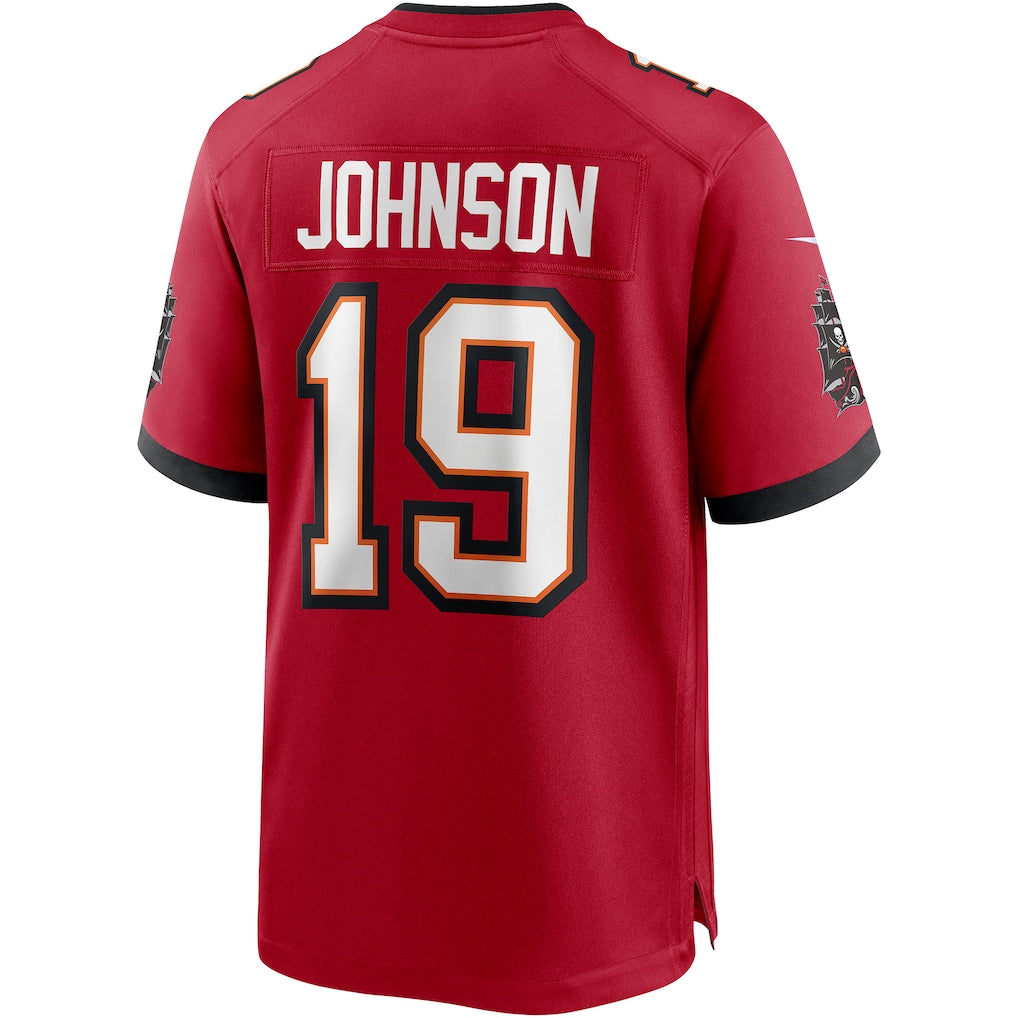 Davalo TB.Buccaneers #19 Keyshawn Johnson Red Game Retired Player Jersey