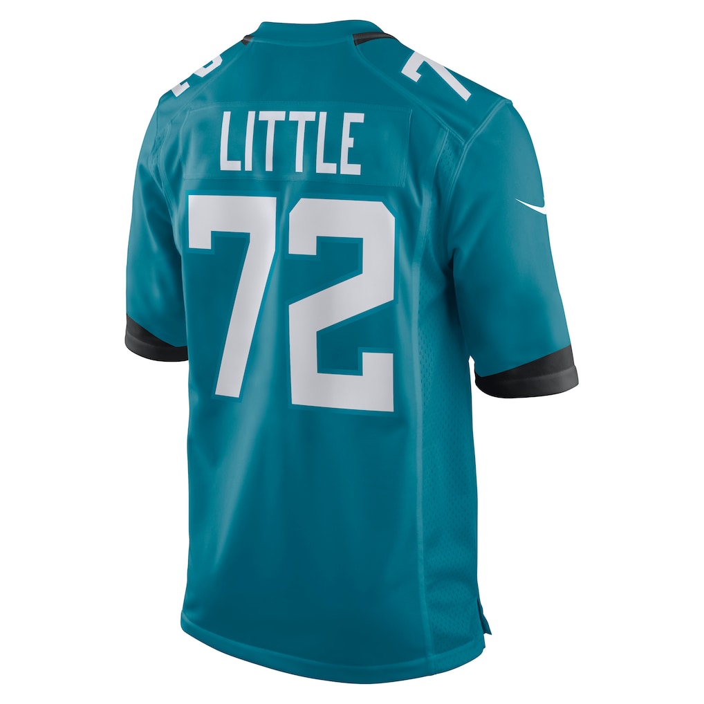 Davalo J.Jaguars #72 Walker Little Teal Game Jersey