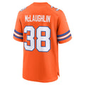 Davalo D.Broncos #38 Jaleel McLaughlin Orange Mile High Collection 1977 Throwback Player Game Jersey