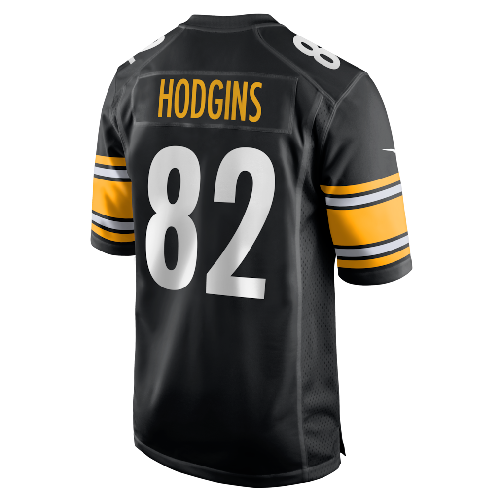 Davalo P.Steelers #82 Isaiah Hodgins Black Team Game Jersey