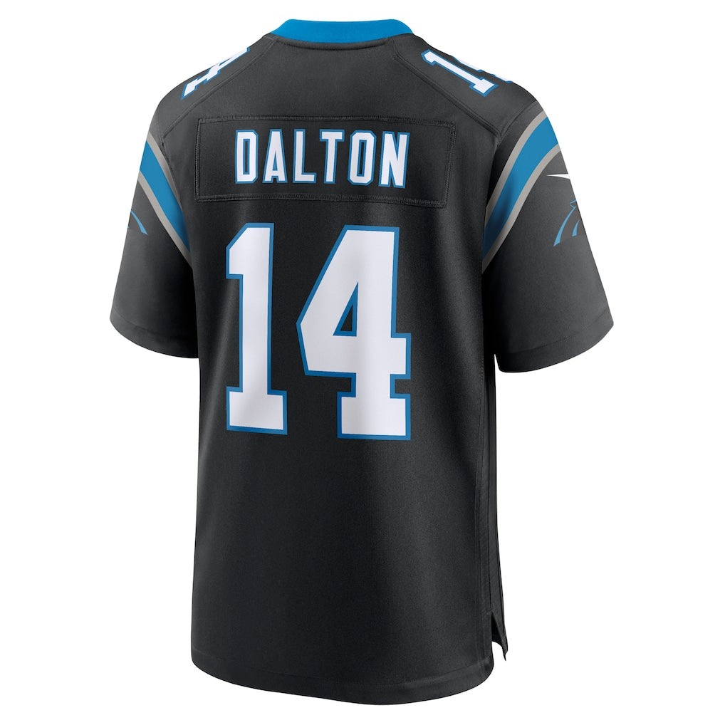 Davalo C.Panthers #14 Andy Dalton Black Team Game Jersey